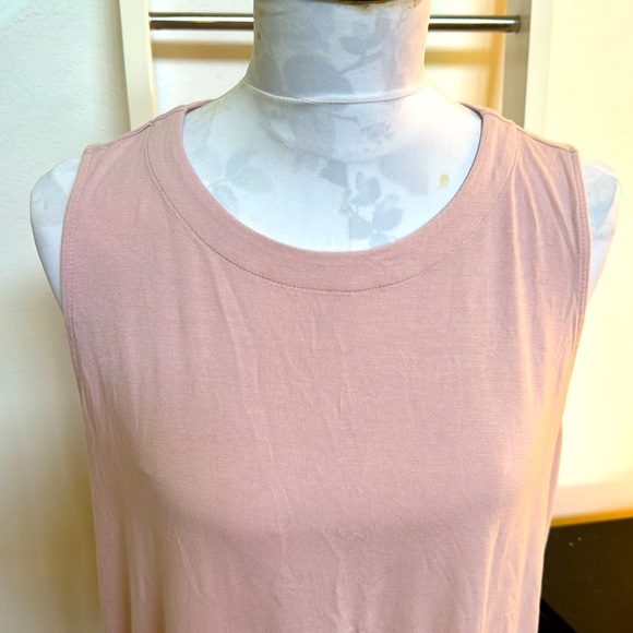 J.jill Wearever Collection Crew Neck Mauve/Pink Sleeveless Tunic - Picture 5 of 7